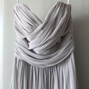 Light Grey Maxi Dress - Dessy 00
